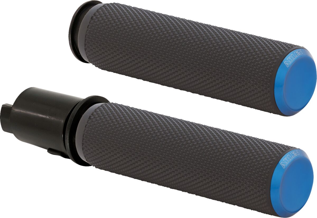 Arlen Ness Knurled Fusion Grips In Blue For 2023 2024 Harley Davidson Road Glide Street Glide Models 500 053 ARH Custom USA
