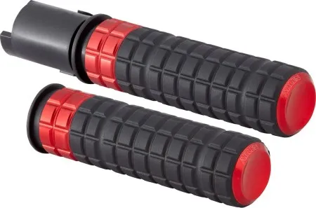 Arlen Ness Speedliner Grips In Red For Harley Davidson 2025 Softail, 2023-2025 Road Glide & Street Glide Models (500-065)