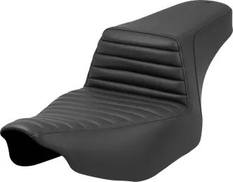 Saddlemen Extended Reach Step Up Front Tuck & Roll Seat For Harley Davidson 2023-2024 FLHX Street Glide & FLTR Road Glide Models (823-07E-171)