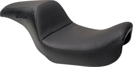 Seat Slyfox BLK Vinyl W/slipstp SMTH CF BLK Logo Dyna 96-03 (4683A-SLYFOX)