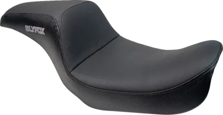 Seat Slyfox BLK Vinyl W/slipstp SMTH CF GRY Logo Dyna 96-03 (4883B-SLYFOX)