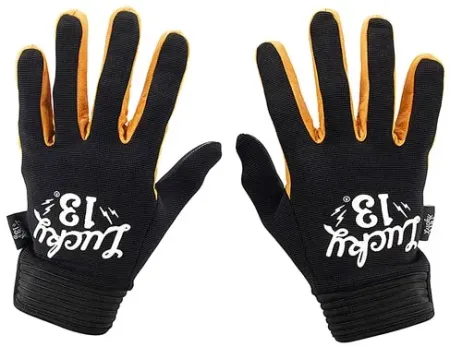 Lucky 13 Shocker Gloves Black/yellow (L13HS001ZWS)