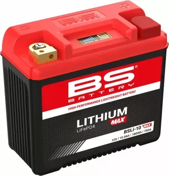 BS Battery BSLi-10 Max Lithium Battery 750 CCA For Harley Davidson 2000-2025 Softail, 2024-2025 Pan America, 1999-2017 Dyna, 2008-2017 V-Rod 1250cc, 1997-2003 Sportster Models & 1997-2002 Buell M2/S3/X1 (360116)