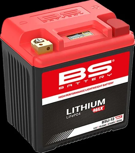BS Battery BSLi-12 Max Lithium Battery 900 CCA For 1997-2025 Touring & 2009-2025 Trike Models (360117)