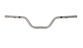 Thrashin Supply Co. High Bend 1 Inch Dia. Handlebars In Stainless Steel For 2024 Harley Davidson Road Glide and Street Glide (TSC-2715-0)