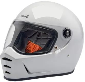 Biltwell Lane Splitter ECE R22.06 Helmet In Gloss White - L (1004-104-504)