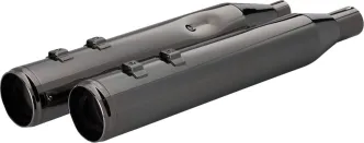 Khrome Werks HP-Plus 4.5 Inch Slip-On In Black Finish With Race Tips For 2017-2025 Touring Models (201940)