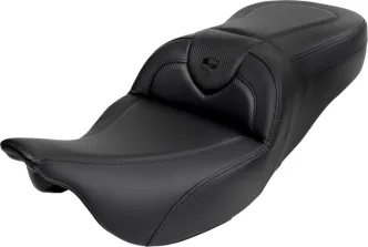 Saddlemen Standard Reach Roadsofa Seat With Drivers Backrest For Harley Davidson 2008-2024 Touring Models (A808-07R-185BLK)