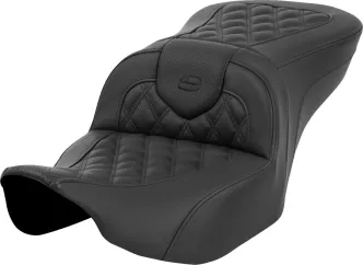 Saddlemen Roadsofa Lattice Stitch Seat For Harley Davidson 2023-2024 FLHX Street Glide & FLTR Road Glide Models (823-07-182)