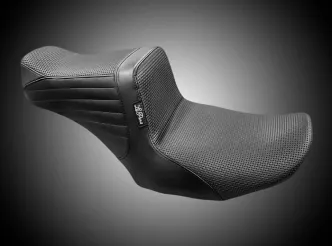 Le Pera TailWhip Basket Weave Seat For Harley Davidson 2023-2024 FLHX Street Glide & FLTR Road Glide Models (LV-587BW)