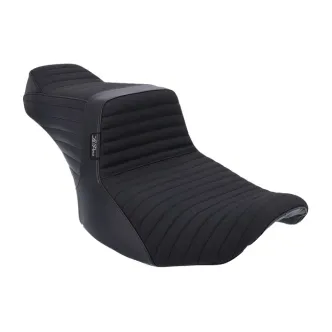 Le Pera TailWhip Pleated Gripp Tape Seat For Harley Davidson 2023-2024 FLHX Street Glide & FLTR Road Glide Models (LV-587PTGP)