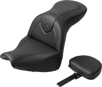 Saddlemen Standard Reach Roadsofa Seat With Drivers Backrest For Harley Davidson 2018-2020 Softail FXBR Breakout Models (818-31-187BR)