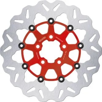 Galfer Wave Series Rear Brake Disc In Red Finish For Harley Davidson 2008-2024 Touring Models (DF836CWUR)
