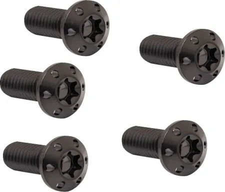 Arlen Ness Titanium Front Brake Rotor Bolt Kit In Black For 1976-2026 Harley Davidson Front Brake Rotors (300-913)