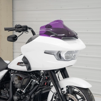 Klock Werks Flare Windshield 10 inch In Purple For 2023-2025 CVO Road Glide & 2024-2025 Road Glide Models (KWW-01-0720)