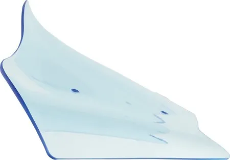 Klock Werks Flare Windshield 8 inch In Blue Ice For 2023-2025 CVO Street Glide & 2024-2025 Street Glide Models (KWW-01-0727)