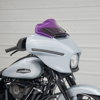 Klock Werks Flare Windshield 8 inch In Purple For 2023-2025 CVO Street Glide & 2024-2025 Street Glide Models (KWW-01-0733)