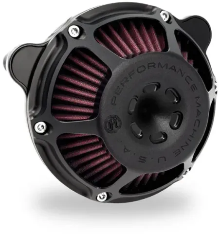 Performance Machine Max HP Series Air Cleaner In Black Ops Finish For 2025-2026 Softail & 2023-2026 Touring M8 (Gen 2) Models (0206-2164-SMB)