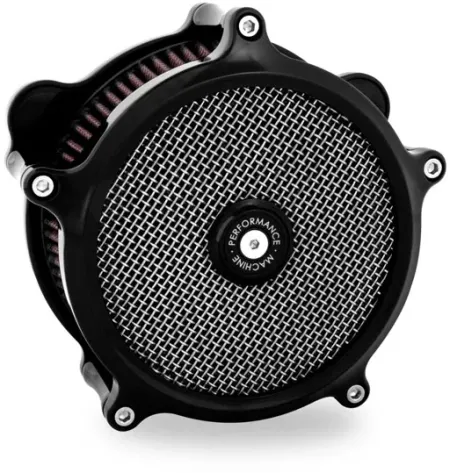 Performance Machine Super Gas Series Air Cleaner In Black Finish For 2024 Road Glide, Street Glide & 2023 CVO Touring Models (0206-2165-B)