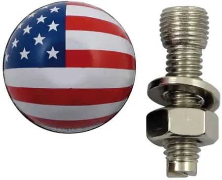 Trik Topz License Plate Mounts Us Flag (FGB-US-2PK)