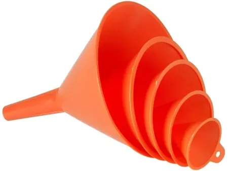 Pressol, Orange Funnel SET. 5-PIECE, 50MM To 150MM (02.360.954)