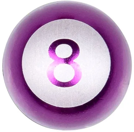 Trik Topz, Eight Ball License Plate MOUNTS. Purple (SBB-PP-2PK)