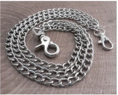 Amigaz Splicer Chrome Triple Wallet Chain (NC180TPL)