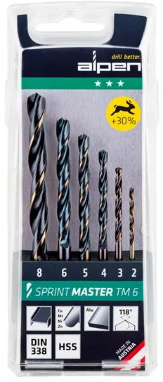 Alpen, Sprint Master Drill Set 5 Pieces (0000811122100)