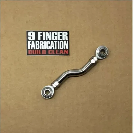 9FINGER Fabrication, M8 Mid-control Brake LINKAGE. Polished (9FFM8BRKPOL)