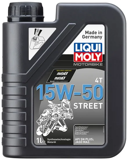 Liqui Moly, 4T 15W-50 Street OIL. 1 Liter (2555)
