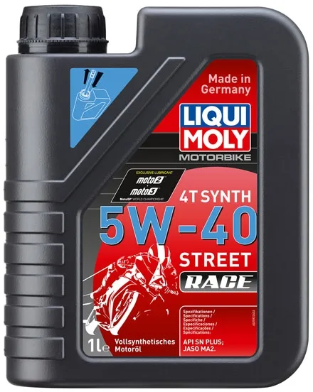 Liqui Moly, 4T Synthetic 5W-40 Street Race Motor OIL. 1L (2592)