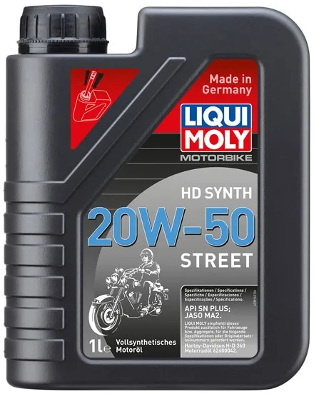 Liqui Moly, HD Synthetic 20W-50 Street Motor OIL. 1 Liter (3816)