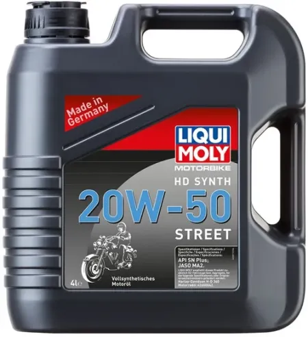 Liqui Moly, HD Synthetic 20W-50 Street Motor OIL. 4 Liter (3817)