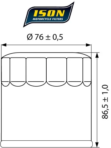 Ison 551 Oil Filter (ISON551)