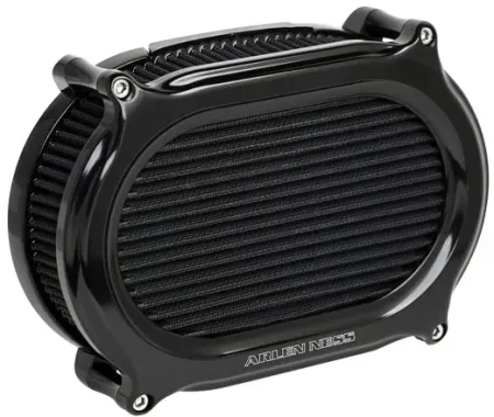 Arlen Ness Stage 2 Oval Air Cleaner Kit In Black Finish For Harley Davidson 2018-2024 Softail, 2017-2025 Touring & Trike (Gen 1) M8 Models (600-184)