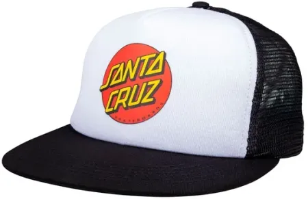 Santa Cruz Dot Mesh Cap White/black (SCA-CAP-0115)