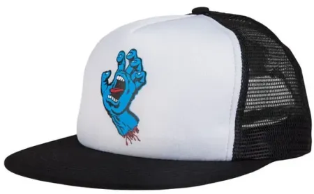 Santa Cruz Hand Mesh Back Cap White/black (SCA-CAP-0197)