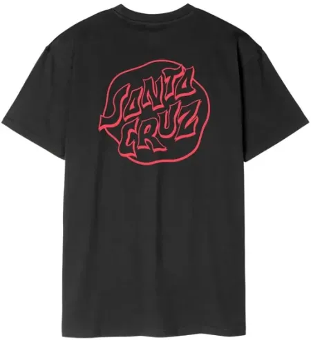 Santa Cruz Fever Dream Mono Dot T-shirt Black (SCA-TEE-11423)