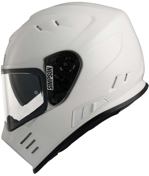 Simpson Venom Helmet - White - Size XL (ARM475999) | ARH Custom USA