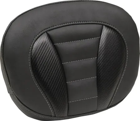 Mustang Deluxe Sissy Bar Pad With Gun Metal Grey Stitching For Harley Davidson 2023-2025 Touring FLHX Street Glide & FLTR Road Glide Models (89015GM)