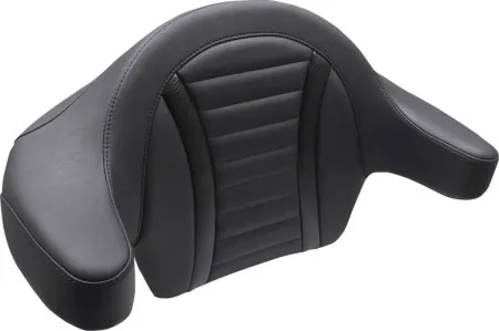 Mustang Deluxe Touring Extended Passenger Arm Backrest With Black Stitching For Harley Davidson 2023-2025 Touring FLHX Street Glide & FLTR Road Glide Models (88403)