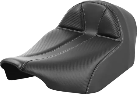 Saddlemen Extended Reach Carbon Fiber Dominator Solo Seat For Harley Davidson 2023-2025 Touring FLHX Street Glide & FLTR Road Glide Models (823-07E-0042)