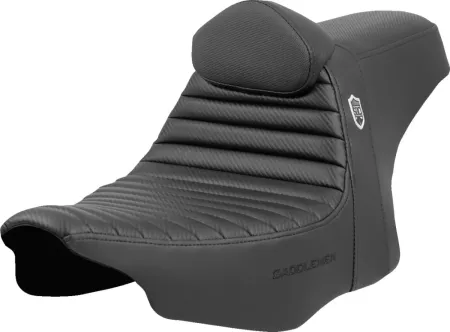 Saddlemen SDC Performance Pro Series Tuck 'N Roll Grip Seat With Drivers Lumbar Rest For Harley Davidson 2023-2025 Touring FLHX Street Glide & FLTR Road Glide Models (SC82307TB)