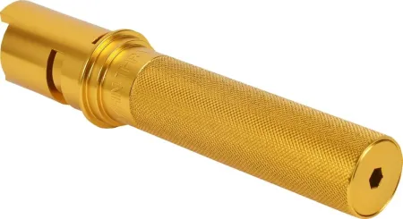 Thrashin Supply Co. Knurled Billet Throttle Tube In Gold For Harley Davidson 2024-2026 Throttle By Wire Models (TSC-2806-5)