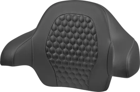 Saddlemen Honeycomb Tour Pack Backrest Pad With Dark Grey Stitching For Harley Davidson 2014-2025 FLHR, FLHT, FLHX & FLTR Touring Models (814-07-15102)