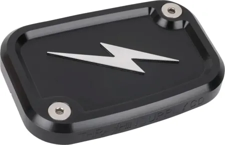 Thrashin Supply Co. Front Brake Master Cylinder Cover In Black (Twice Cut) For Harley Davidson 2018-2025 M8 Softail Models (TSC-3176-4)