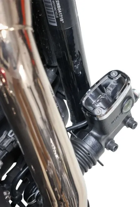 Thrashin Supply Co. Rear Brake Reservoir Cap In Chrome For Harley Davidson 2018-2025 M8 Softail Models (TSC-3177-3)