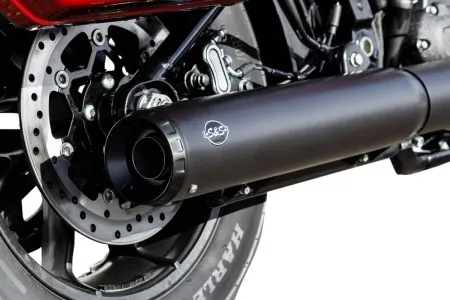 S&S Cycles Grand National 4.0 Slip On Muffler In Black For 2025-2026 Harley Davidson Street Bob, Low Rider S/ST & Heritage Classic (550-1159)