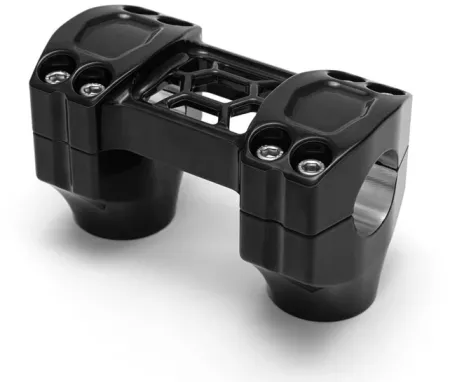 Killer Custom 2 Inch Rise Task Force Riser Clamp Kit In Black Finish With 1 Inch Clamping Area (TF-25B)