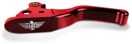 Heinz Bikes Performance 3- Finger Brake & Clutch Levers In Red For Harley Davidson 2024-2025 FLHR Road King, 2024 FLHTK Electra Glide, 2024-2025 FLHX Street Glide & 2024-2025 FLTR Road Glide Models With Cable Clutch (HBBCL-24-R)